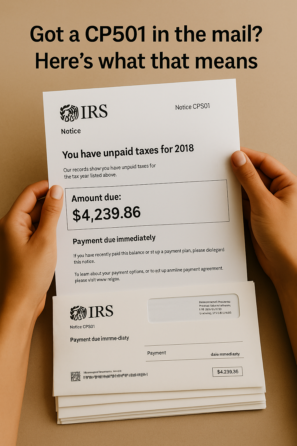 What to Do If You Receive an IRS CP501 Notice