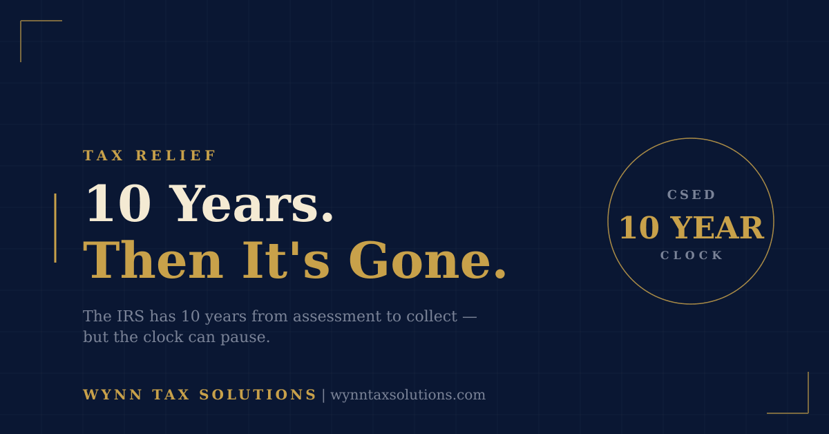 The 10-Year Rule: How the IRS Collection Statute (CSED) Actually Works