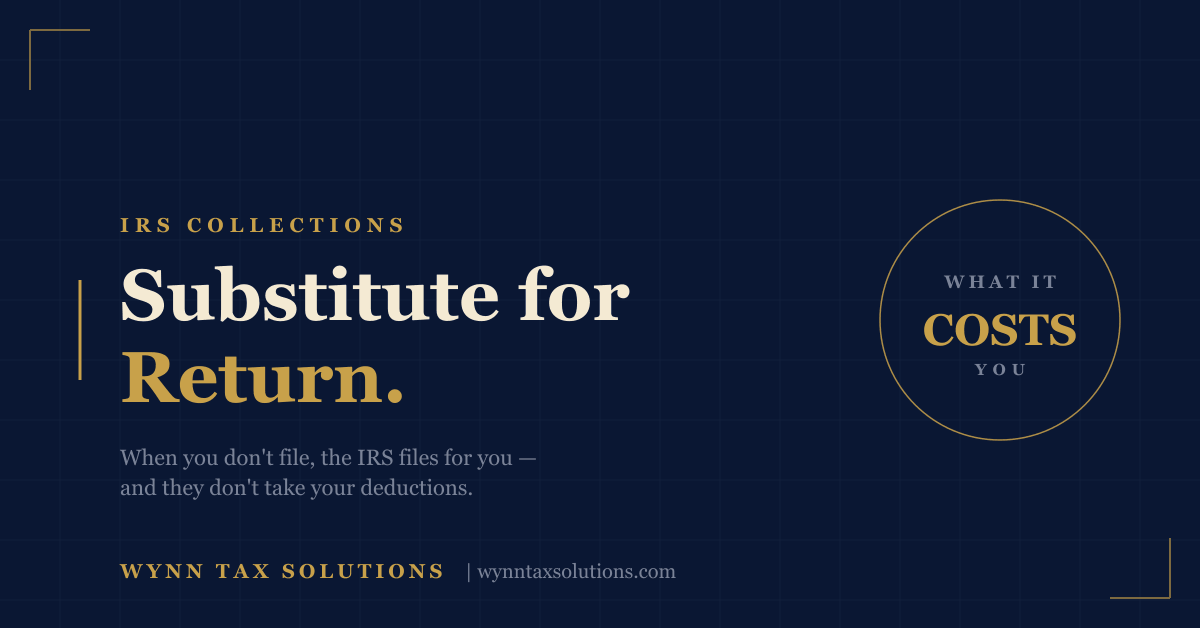 What Is a Substitute for Return (SFR) — and Why an IRS-Filed Return Is Almost Always Worse Than Your Own
