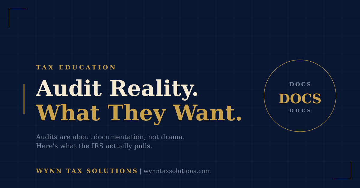 What the IRS Actually Checks in an Audit — and the Three Things They Almost Always Want